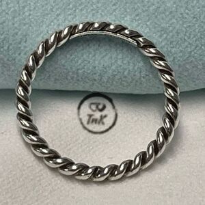 Retired Tiffany & Co Twist Ring - Sz 6 - 925 Silver